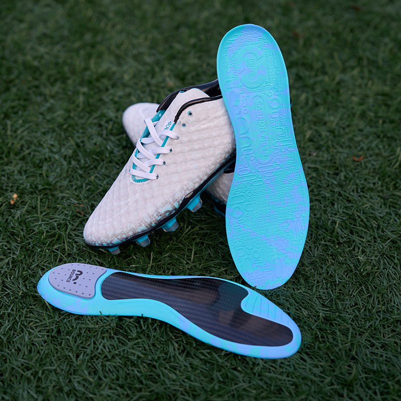 OUPOWER 4C Carbon Plate Soccer Insoles, Anti-Torsion Support, Anti-Slip Football Boots Insole