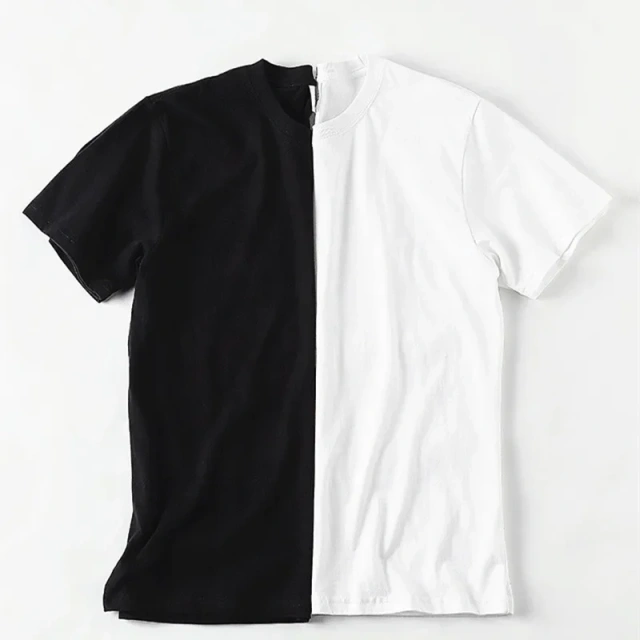 210g 100% Cotton Men's T-shirt Solid Color Round Neck Half Sleeve Loose Casual T-shirt MRMT 2026 Brand New Bottoming Men Shirt