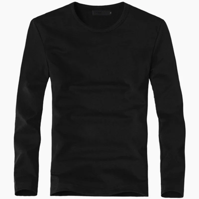2026 Elastic Mens T-Shirt V-Neck Long Sleeve Men T Shirt for Male T-Shirts Man Clothing TShirt Brand Tops Tees