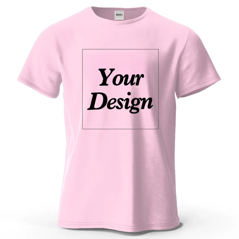 Custom T-shirt Print 100% Cotton Tee Men Women Customized T-shirt Diy Your Own Design Photo Text Unisex Tops Personalized Gift