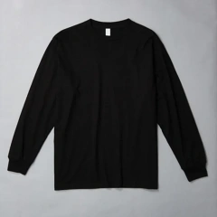 MRMT 2026 Brand New Men's Casual Cotton Long Sleeved T Shirt Combed Cotton 200g Solid Color Round Neck Bottoming Shirt