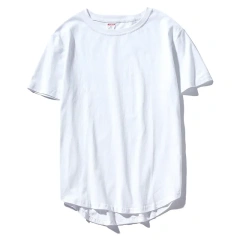 2026 MRMT High Street Arc Hem Mens T Shirt High Quality Cotton Men T-Shirt Lengthened Over Size Man Tops Tees For Male Tshirt