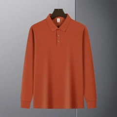 NEWMI Premium Men's Combed Cotton Long Sleeve Polo Shirt | Solid Color, Shape Retention, Stretchy Ribbed Cuffs for Daily & Busin