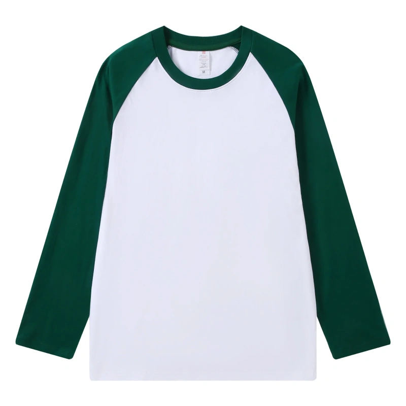 Pure Cotton Long-sleeved Men's T-shirt Loose Splicing Shoulder Sleeves US Style Retro Bottoming Shirt Man T shirt Tops Tees