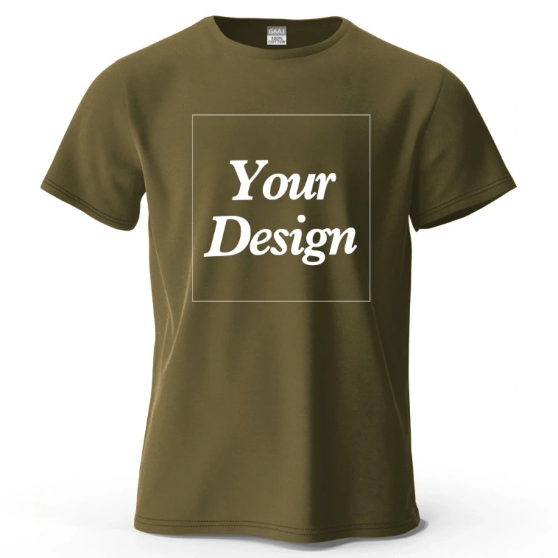 Custom T-shirt Print 100% Cotton Tee Men Women Customized T-shirt Diy Your Own Design Photo Text Unisex Tops Personalized Gift