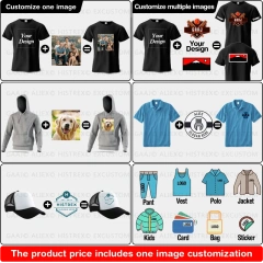 Custom T-shirt Print 100% Cotton Tee Men Women Customized T-shirt Diy Your Own Design Photo Text Unisex Tops Personalized Gift