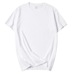 210g 100% Cotton Men's T-shirt Solid Color Round Neck Half Sleeve Loose Casual T-shirt MRMT 2026 Brand New Bottoming Men Shirt