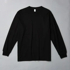MRMT 2026 Brand New Men's Casual Cotton Long Sleeved T Shirt Combed Cotton 200g Solid Color Round Neck Bottoming Shirt
