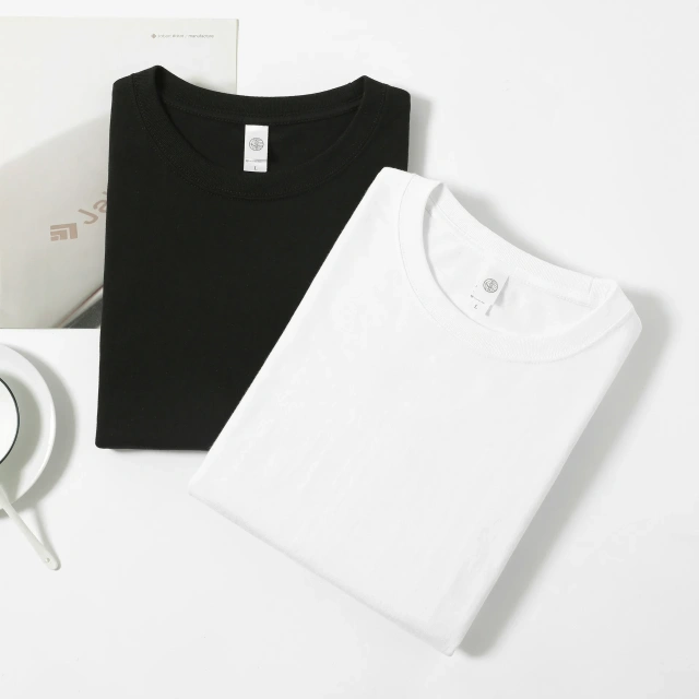 Heavy 210g Cotton Breathable Round Neck Short-sleeved T-shirt Loose Summer Men's Top Tees