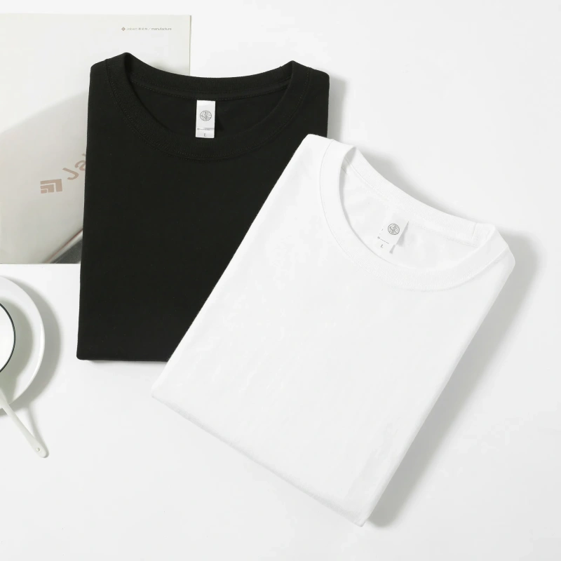Heavy 210g Cotton Breathable Round Neck Short-sleeved T-shirt Loose Summer Men's Top Tees