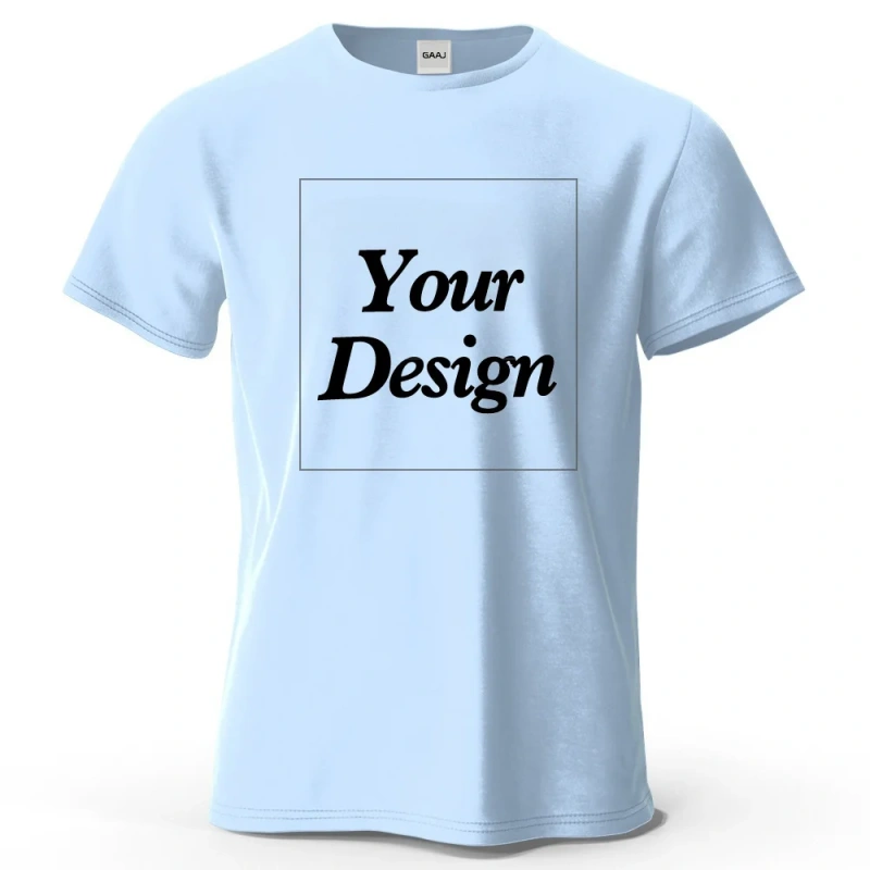 Custom T-shirt Print 100% Cotton Tee Men Women Customized T-shirt Diy Your Own Design Photo Text Unisex Tops Personalized Gift