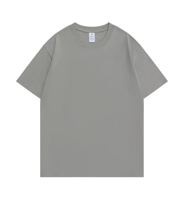 NEWMI 230g 100% Cotton T-Shirt Men Slightly Dropped Shoulder Crew Neck Casual Basic Tee Heavyweight Tops