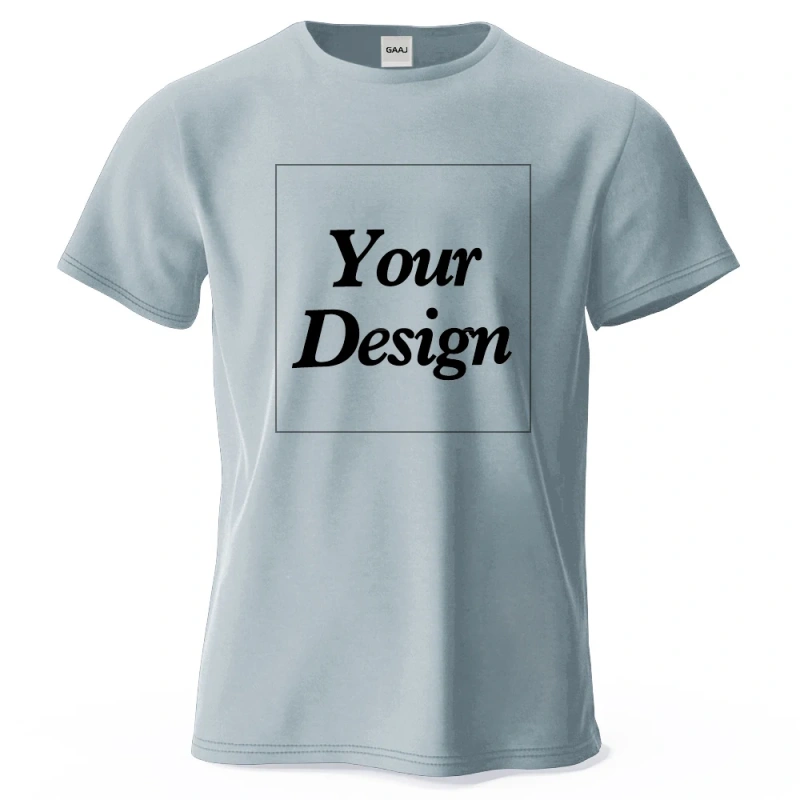 Custom T-shirt Print 100% Cotton Tee Men Women Customized T-shirt Diy Your Own Design Photo Text Unisex Tops Personalized Gift