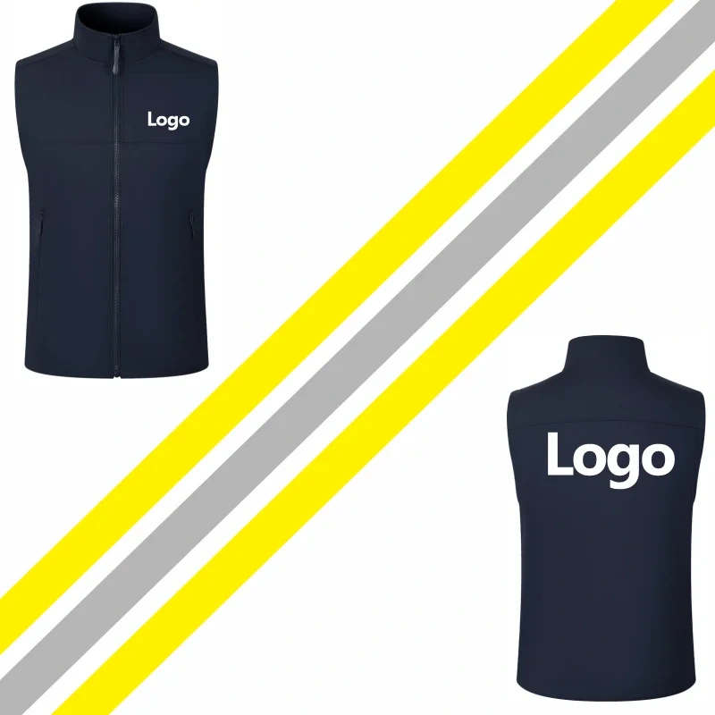 New Style Down Vest Custom Team Logo Casual Sleeveless Jacket Printing Pattern Chill -proof Coat Company Brand Text ELIKE