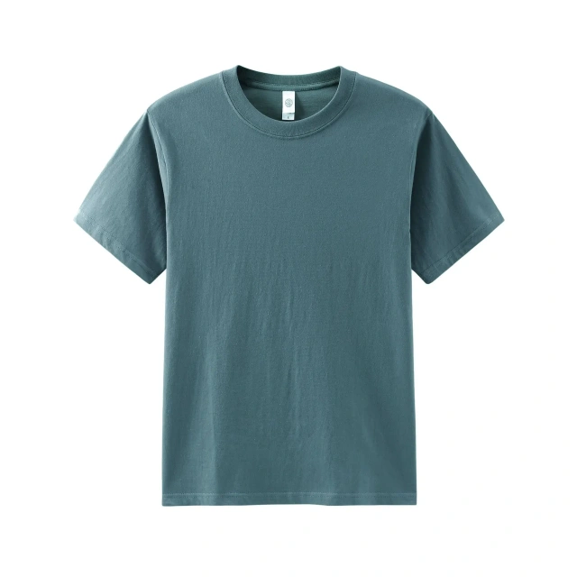 Heavy 210g Cotton Breathable Round Neck Short-sleeved T-shirt Loose Summer Men's Top Tees