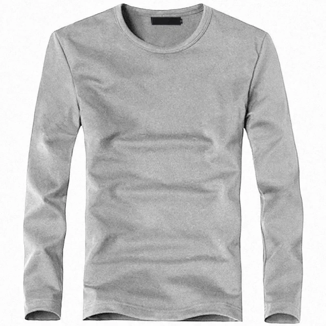 2026 Elastic Mens T-Shirt V-Neck Long Sleeve Men T Shirt for Male T-Shirts Man Clothing TShirt Brand Tops Tees