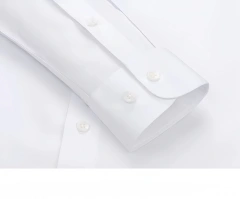 NEWMI Men's Mandarin Collar Dress Shirt 100% Cotton Lutai 100S Two-Ply DP Non-Iron Wrinkle Free Business Casual Formal Long Slee