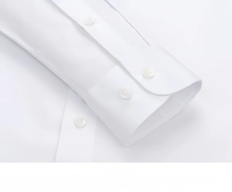 NEWMI Men's Mandarin Collar Dress Shirt 100% Cotton Lutai 100S Two-Ply DP Non-Iron Wrinkle Free Business Casual Formal Long Slee