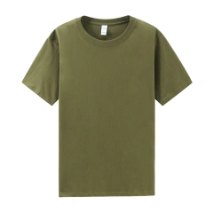 Heavy 210g Cotton Breathable Round Neck Short-sleeved T-shirt Loose Summer Men's Top Tees