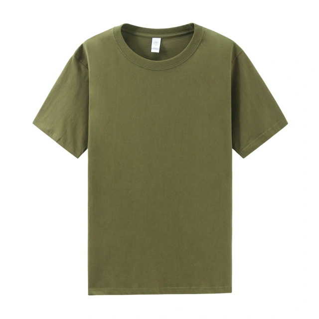 Heavy 210g Cotton Breathable Round Neck Short-sleeved T-shirt Loose Summer Men's Top Tees