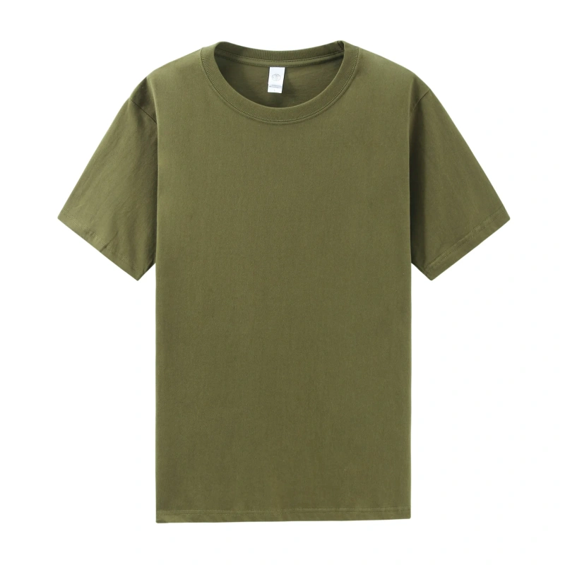 Heavy 210g Cotton Breathable Round Neck Short-sleeved T-shirt Loose Summer Men's Top Tees