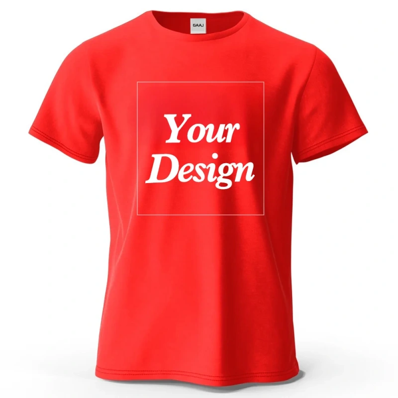 Custom T-shirt Print 100% Cotton Tee Men Women Customized T-shirt Diy Your Own Design Photo Text Unisex Tops Personalized Gift
