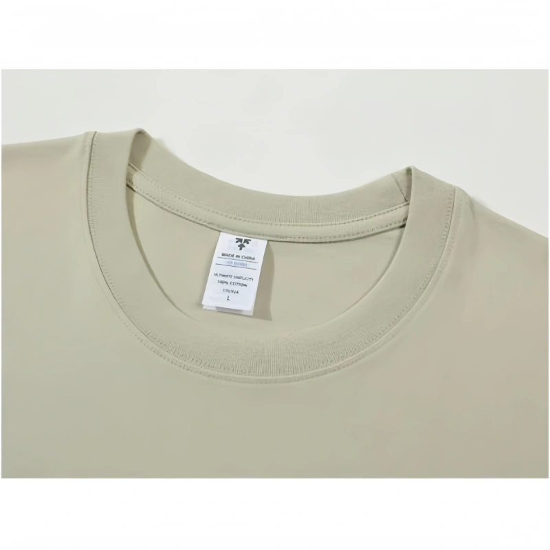 NEWMI 230g 100% Cotton T-Shirt Men Slightly Dropped Shoulder Crew Neck Casual Basic Tee Heavyweight Tops