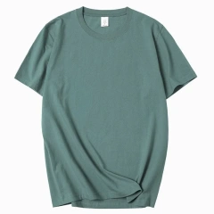 210g 100% Cotton Men's T-shirt Solid Color Round Neck Half Sleeve Loose Casual T-shirt MRMT 2026 Brand New Bottoming Men Shirt