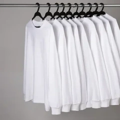 MRMT 2026 Brand New Men's Casual Cotton Long Sleeved T Shirt Combed Cotton 200g Solid Color Round Neck Bottoming Shirt