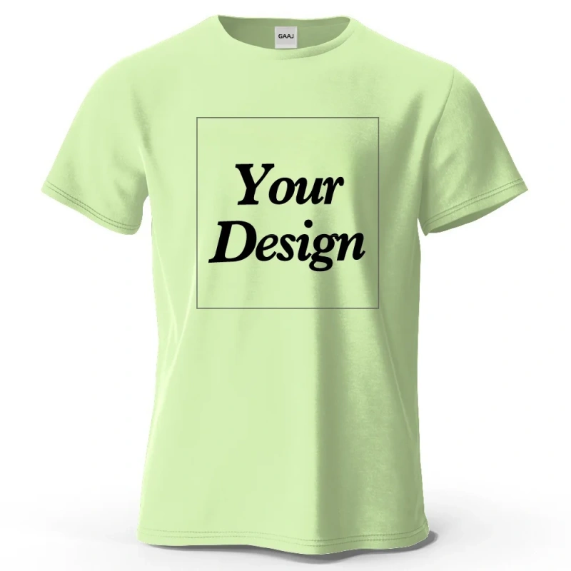 Custom T-shirt Print 100% Cotton Tee Men Women Customized T-shirt Diy Your Own Design Photo Text Unisex Tops Personalized Gift