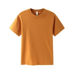 Heavy 210g Cotton Breathable Round Neck Short-sleeved T-shirt Loose Summer Men's Top Tees