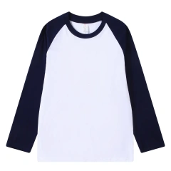 Pure Cotton Long-sleeved Men's T-shirt Loose Splicing Shoulder Sleeves US Style Retro Bottoming Shirt Man T shirt Tops Tees