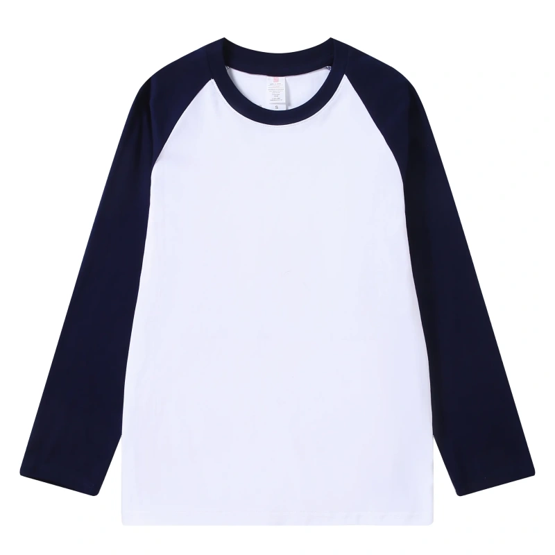 Pure Cotton Long-sleeved Men's T-shirt Loose Splicing Shoulder Sleeves US Style Retro Bottoming Shirt Man T shirt Tops Tees