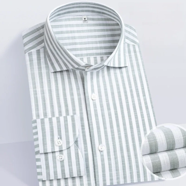 NEWMI 2026 New Men's Italian Casual Shirt Windsor Collar 81.9% Cotton 18% Lyocell Soft Breathable Male Daily Wear Tops Hot Sale