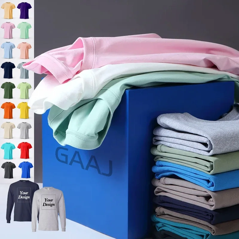 Custom T-shirt Print 100% Cotton Tee Men Women Customized T-shirt Diy Your Own Design Photo Text Unisex Tops Personalized Gift