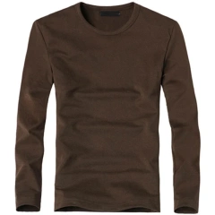 2026 Elastic Mens T-Shirt V-Neck Long Sleeve Men T Shirt for Male T-Shirts Man Clothing TShirt Brand Tops Tees
