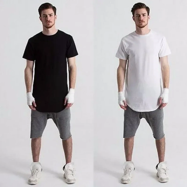 2026 MRMT High Street Arc Hem Mens T Shirt High Quality Cotton Men T-Shirt Lengthened Over Size Man Tops Tees For Male Tshirt