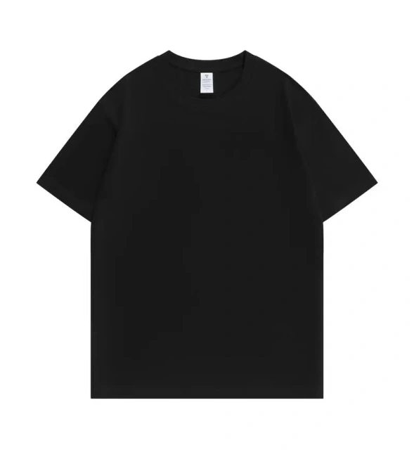 NEWMI 230g 100% Cotton T-Shirt Men Slightly Dropped Shoulder Crew Neck Casual Basic Tee Heavyweight Tops