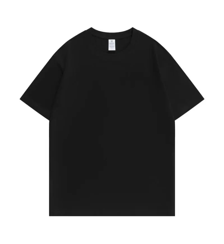 NEWMI 230g 100% Cotton T-Shirt Men Slightly Dropped Shoulder Crew Neck Casual Basic Tee Heavyweight Tops