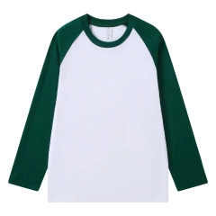 Pure Cotton Long-sleeved Men's T-shirt Loose Splicing Shoulder Sleeves US Style Retro Bottoming Shirt Man T shirt Tops Tees