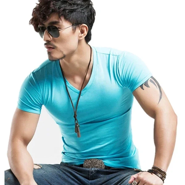 2026 MRMT Brand Clothing 10 colors Men T Shirt Fitness T-shirts Mens V neck Man T-shirt For Male Tshirts S-5XL