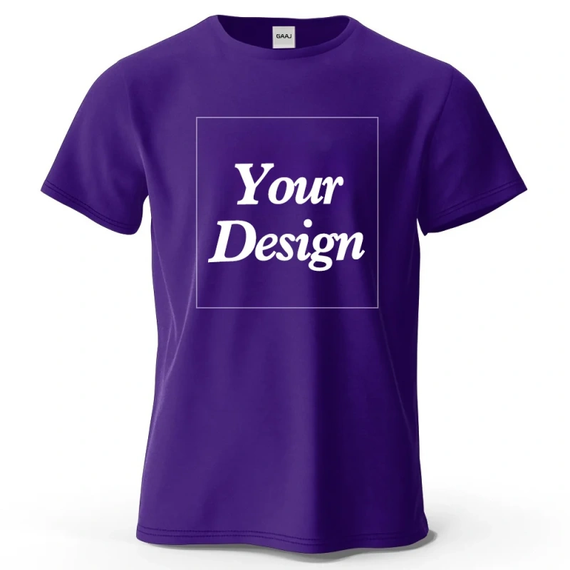 Custom T-shirt Print 100% Cotton Tee Men Women Customized T-shirt Diy Your Own Design Photo Text Unisex Tops Personalized Gift