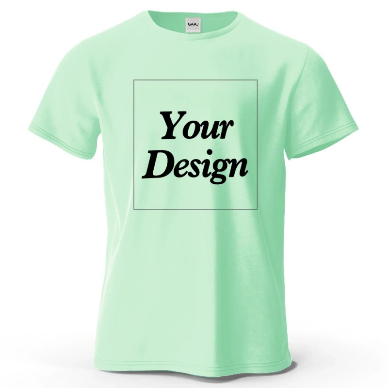 Custom T-shirt Print 100% Cotton Tee Men Women Customized T-shirt Diy Your Own Design Photo Text Unisex Tops Personalized Gift