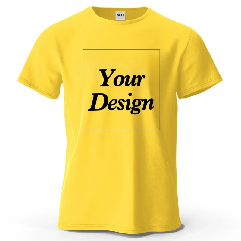 Custom T-shirt Print 100% Cotton Tee Men Women Customized T-shirt Diy Your Own Design Photo Text Unisex Tops Personalized Gift