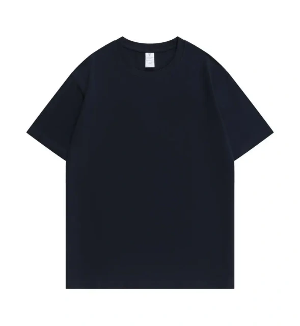NEWMI 230g 100% Cotton T-Shirt Men Slightly Dropped Shoulder Crew Neck Casual Basic Tee Heavyweight Tops