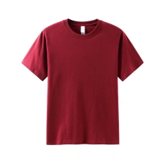 Heavy 210g Cotton Breathable Round Neck Short-sleeved T-shirt Loose Summer Men's Top Tees