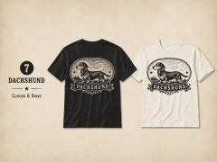 VINTAGE DOG TEE - DACHSHUND