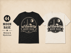 VINTAGE SPACE TEE - MOON BASE