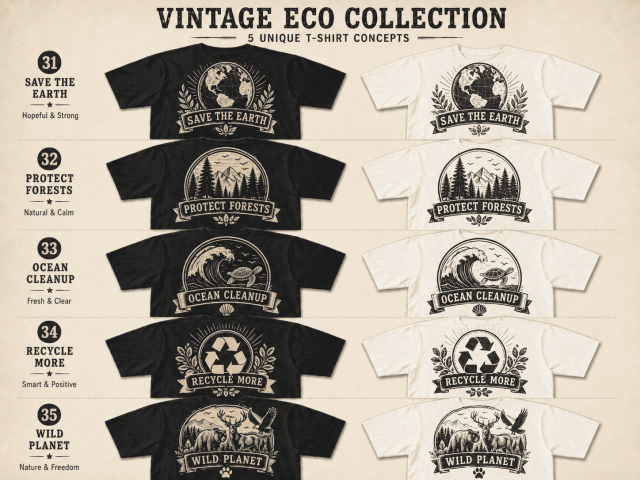 VINTAGE ECO TEE - WILD PLANET