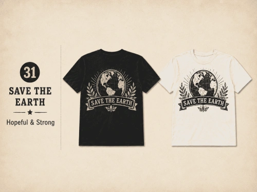 VINTAGE ECO TEE - SAVE THE EARTH